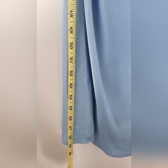 ASOS DESIGN cape detail maxi dress in blue - Picture 7 of 8